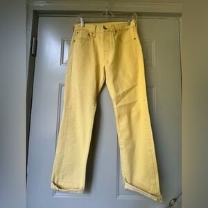 Levi's® 501 Fresh Produce collection Yellow Straight-Leg Jeans size 29x32
